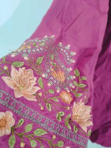 Embroidered Pink Tunic