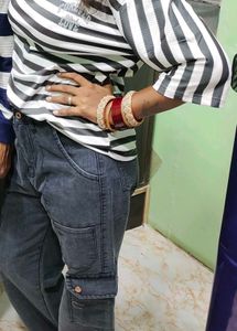 Stylish Grey Cargo Pants