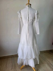White Tiered Maxi Dress