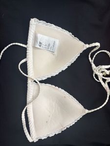 H&amp;M EMBELLISHED DETAIL BIKINI TOP