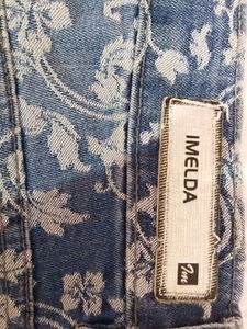 Floral Printed Blue Jean Jeggings