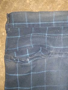 Checked Slim Fit Pants