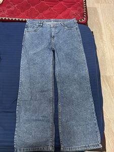 Wide Leg Denim Jeans