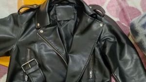 Stylish Black Faux Leather Biker Jacket