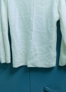 White Long Sleeve Top