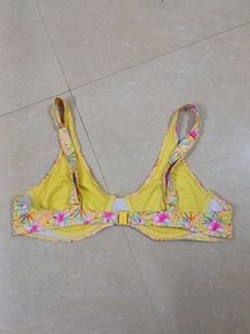 Bright Yellow Bikini Top Kum Bra