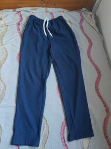 Blue Casual Track Pants