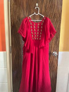 32 Bust Maroon Gown For Women