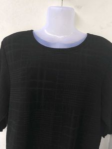 Black Checked Top