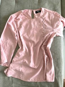 MAX Pink Button-Down Blouse