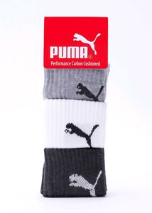 Puma Socks - Pack of 3 Combed Cotton For Men & Wo