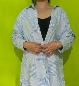 Patchwork Oversized Shirt
