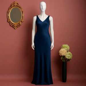Sale 🎊🎉Elegant Navy Blue Maxi Dress