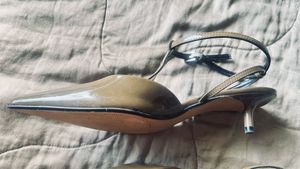 Zara  Strappy sling back kitten heels