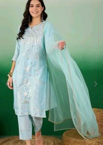 Sky Blue Kurta Set