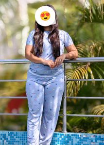 Heart Print Pajama Set