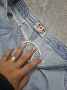 High Waisted Light Blue Mom Jeans