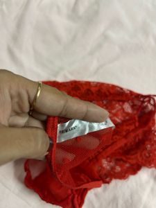 Red Lace Briefs