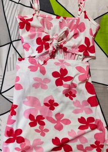 Floral Cutout Dress