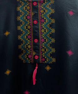 Navy Blue And Pink Mix Kurthi And Bottle Green Kurthi