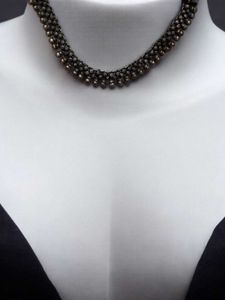 Oxidised Silver Choker Necklace From Branca