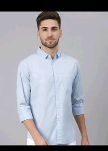 Dennis Lingo Blue Shirt 38 inch S Size