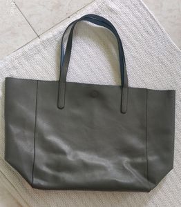 Gray Reversible Tote Bag