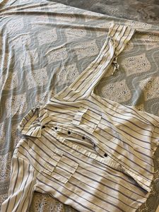 White Lining Shirt For Women