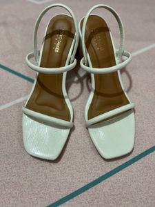 White Strappy Heels