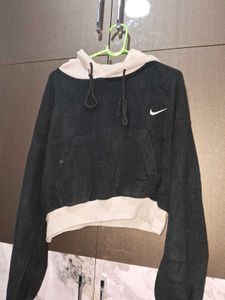 Nike Two-Tone Cropped Hoodie