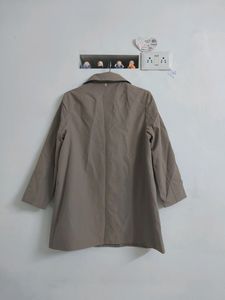 Korean Style Embroidered Trench Coat