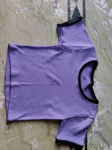 Lavender Ribbed Top