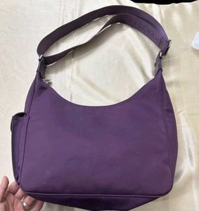 Longchamp Purple Hobo Bag