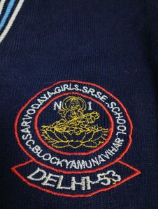 Navy Blue V-Neck Sweater