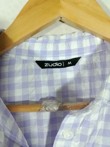 Lavender Checks Western Dress (Women&#39;s)