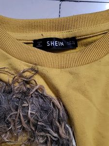 Fox Graphic Mustard Yellow Sweatshirt