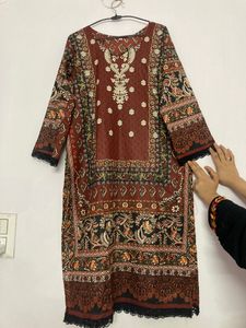 Pakistani Suit Set With Dupatta And Plazzo