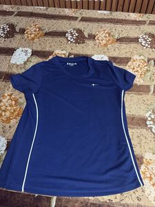 Blue Shein Active T-Shirt