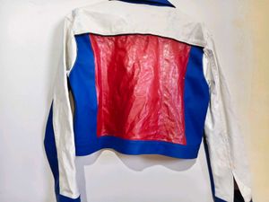 Unique Color Block Jacket Defective piece