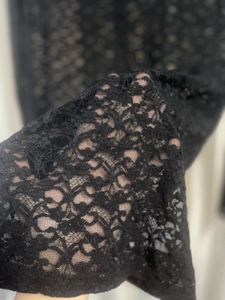 DEXTER MINI DRESS LACE FRILLSLEEVE HIGH NECK DREs