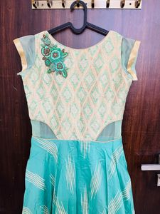 Green Long Frock