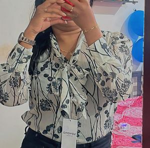 Beautiful Formal Tie Up Shirt For Women