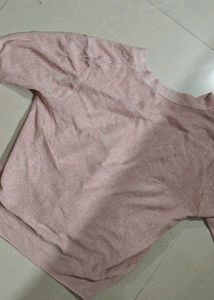 combo of 2 cute mesh top and pink crop cardigan 💖