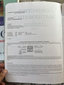 Objective Mathematics Vol. I Rd Sharma