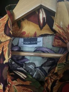 Vintage Floral Print Button-Down Shirt