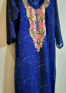 ♥️♥️♥️❤️Royal Blue L Size Chudidar Kameez Dup