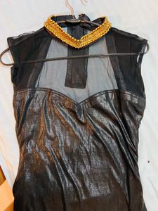 Black Slit Dress