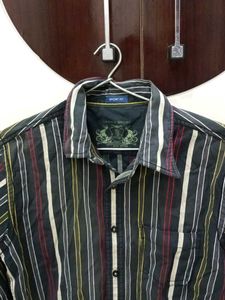 Striped Button-Down Shirt