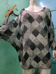 Diamond Print Mini Dress