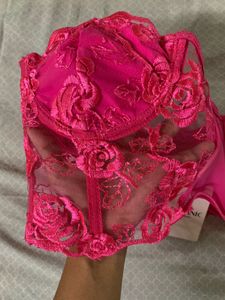 Urbanic Floral Lace Corset Tube Top